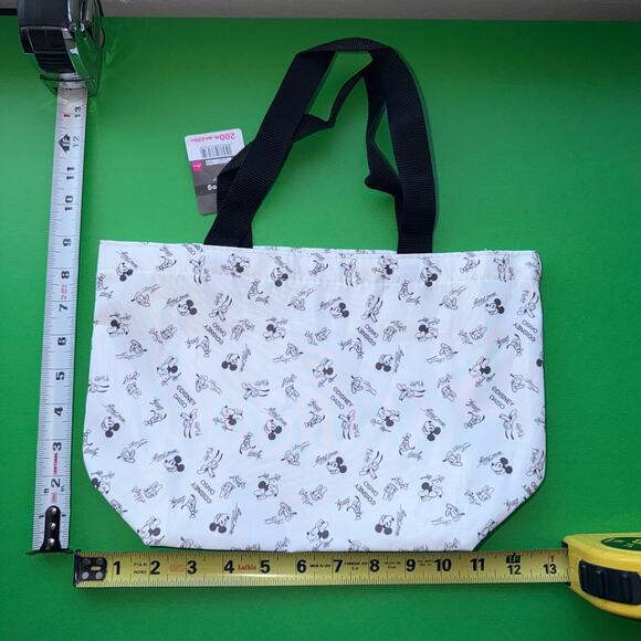 Disney Classic Vintage Mickey Mouse Soft Tote Bag Gusset + Stationery Set Japan - Picture 3 of 8